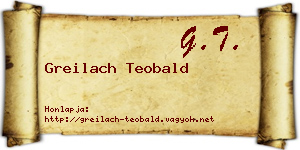Greilach Teobald névjegykártya