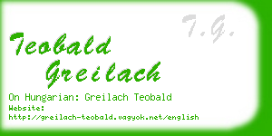 teobald greilach business card